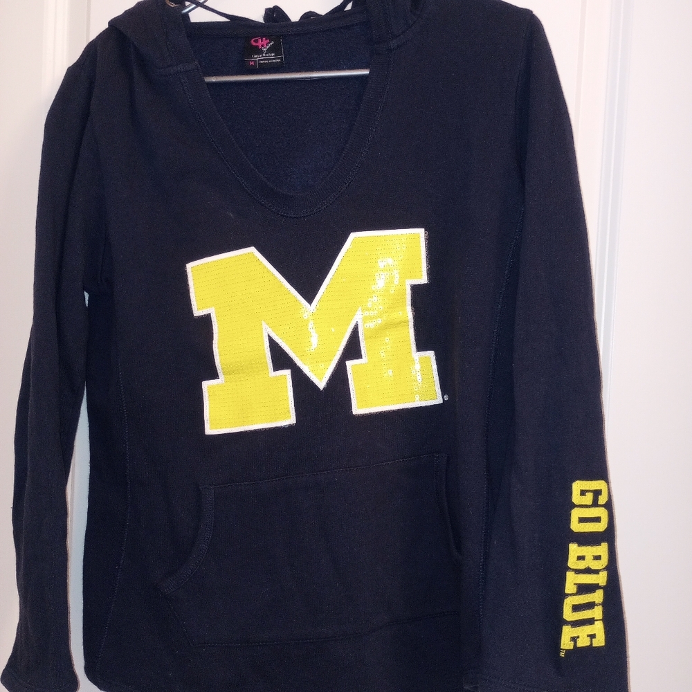 Campus heritage junior medium Michigan hoodie